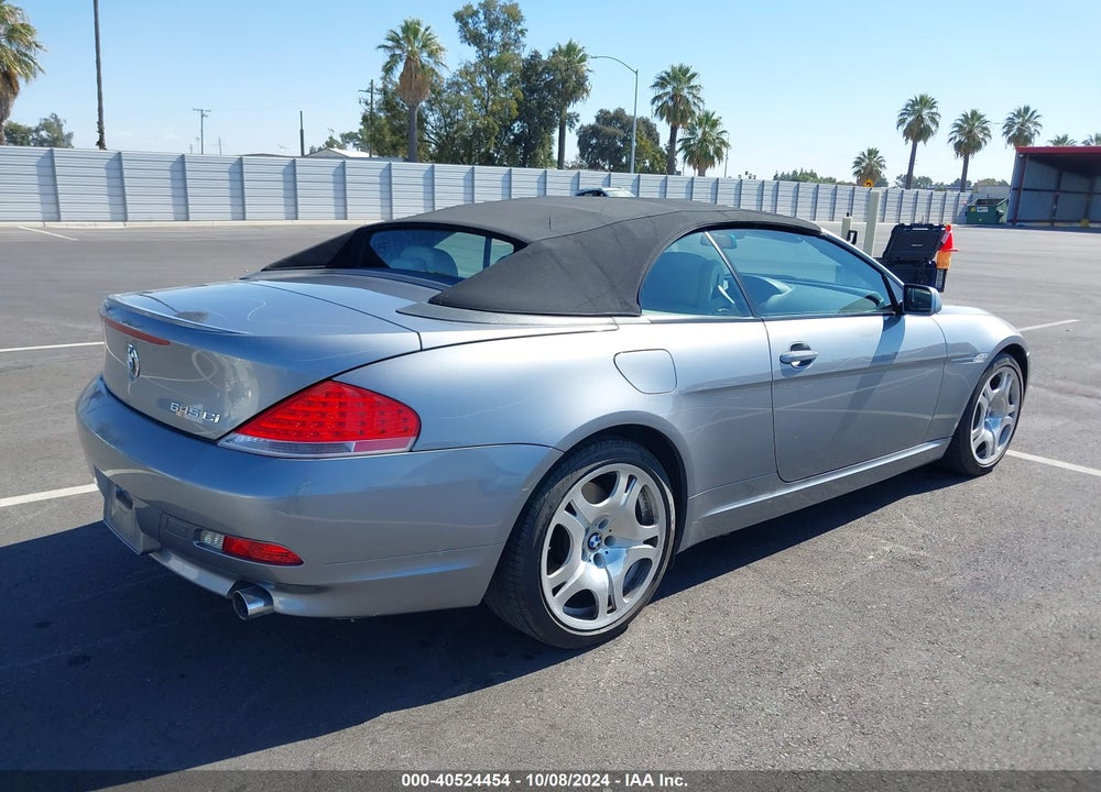 2004 BMW 645CI VIN: WBAEK73404B320479
