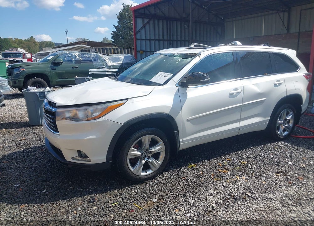 2016 TOYOTA HIGHLANDER LIMITED V6 VIN: 5TDDKRFH2GS292299