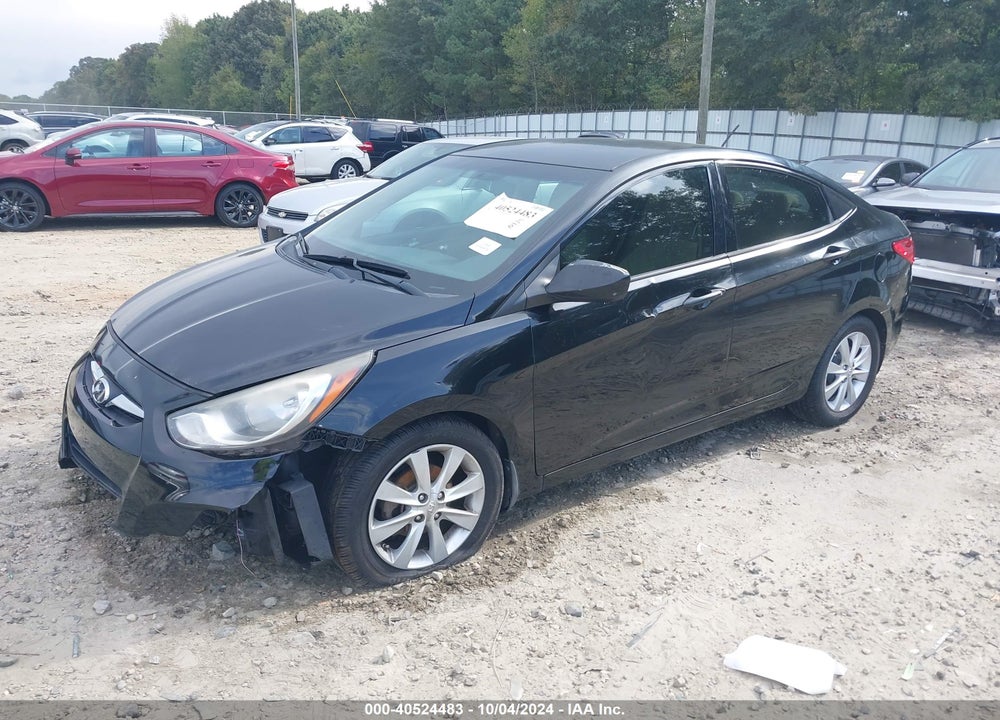 2013 HYUNDAI ACCENT GLS VIN: KMHCU4AE2DU423613