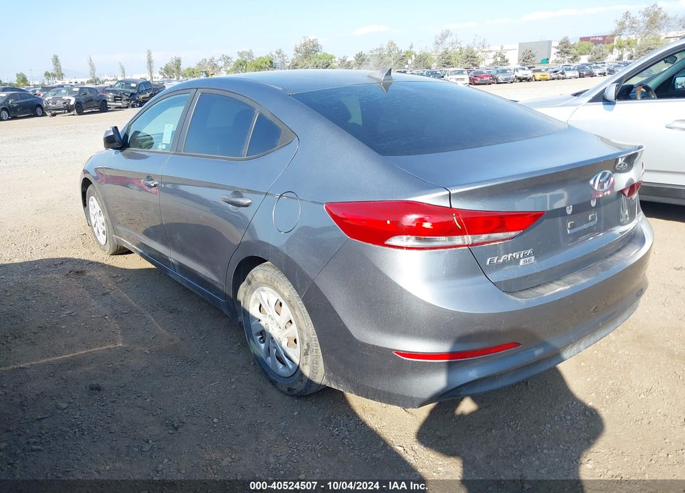 2017 HYUNDAI ELANTRA SE VIN: KMHD74LF1HU089470