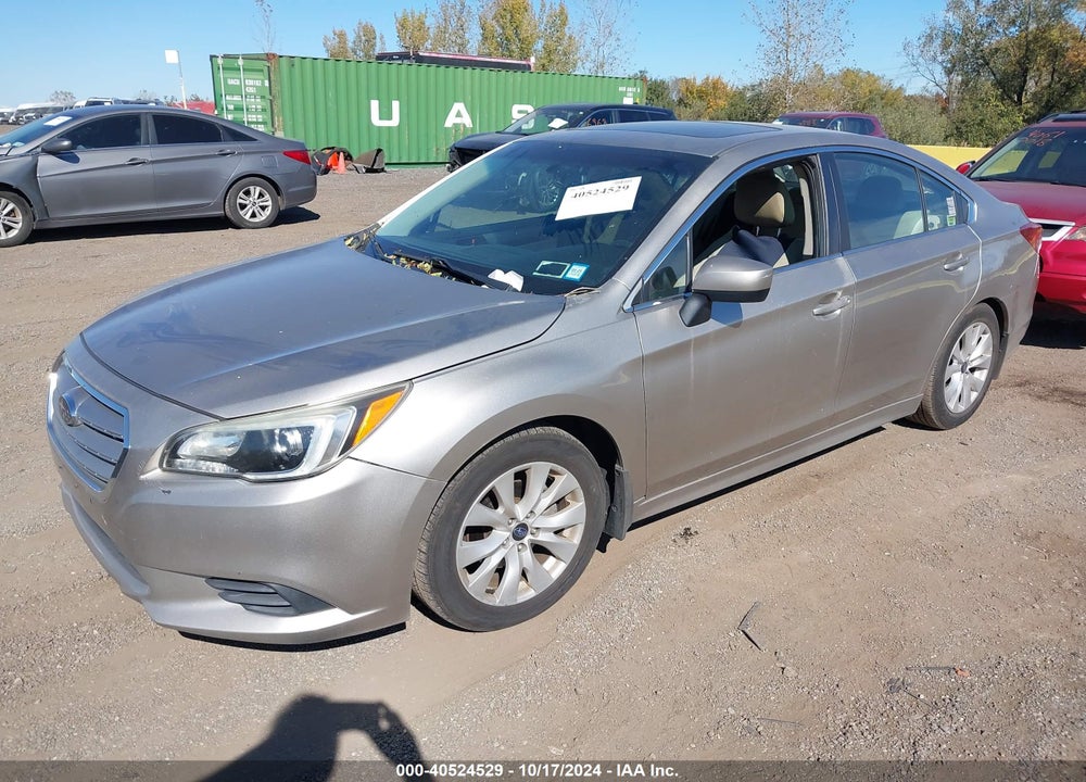 2015 SUBARU LEGACY 2.5I PREMIUM VIN: 4S3BNAD68F3011365