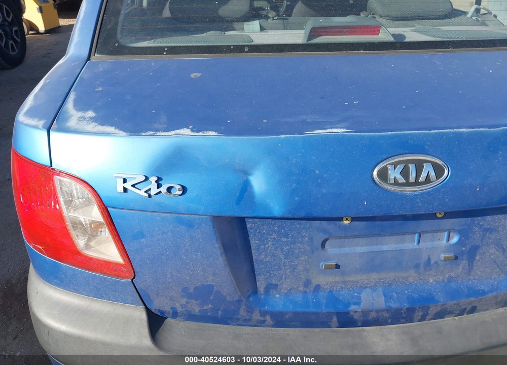 2008 KIA RIO LX VIN: KNADE123486350902