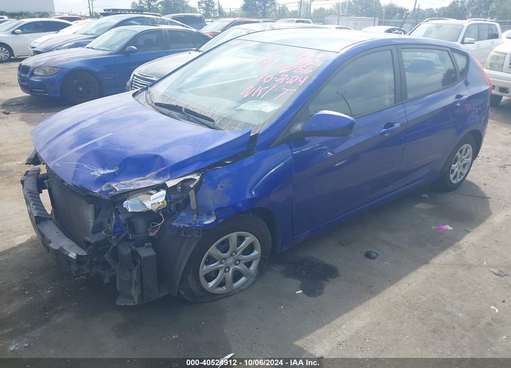 2012 HYUNDAI ACCENT GS VIN: KMHCT5AE6CU023786