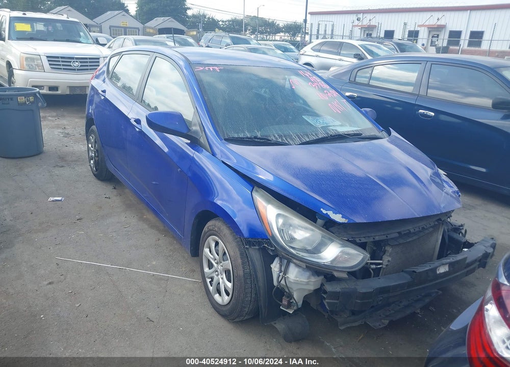 2012 HYUNDAI ACCENT GS VIN: KMHCT5AE6CU023786