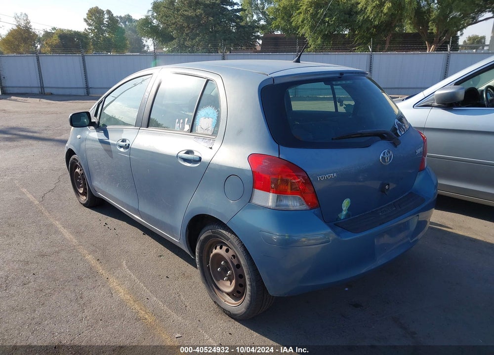 2009 TOYOTA YARIS VIN: JTDKT903695241852
