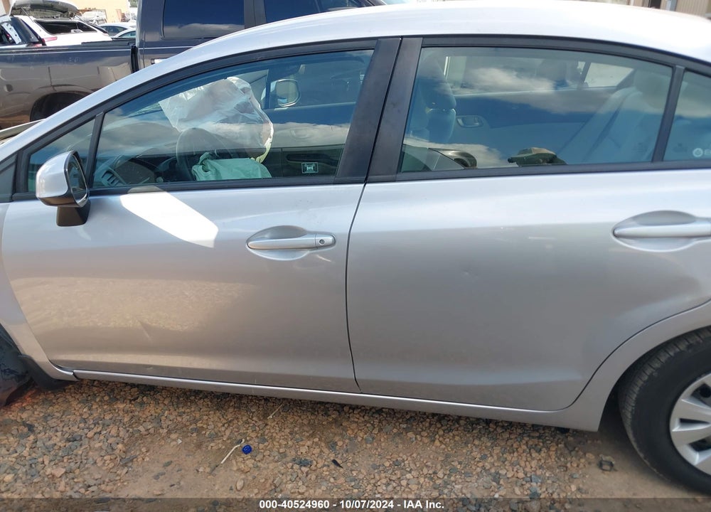 2012 HONDA CIVIC LX VIN: 19XFB2F5XCE084407