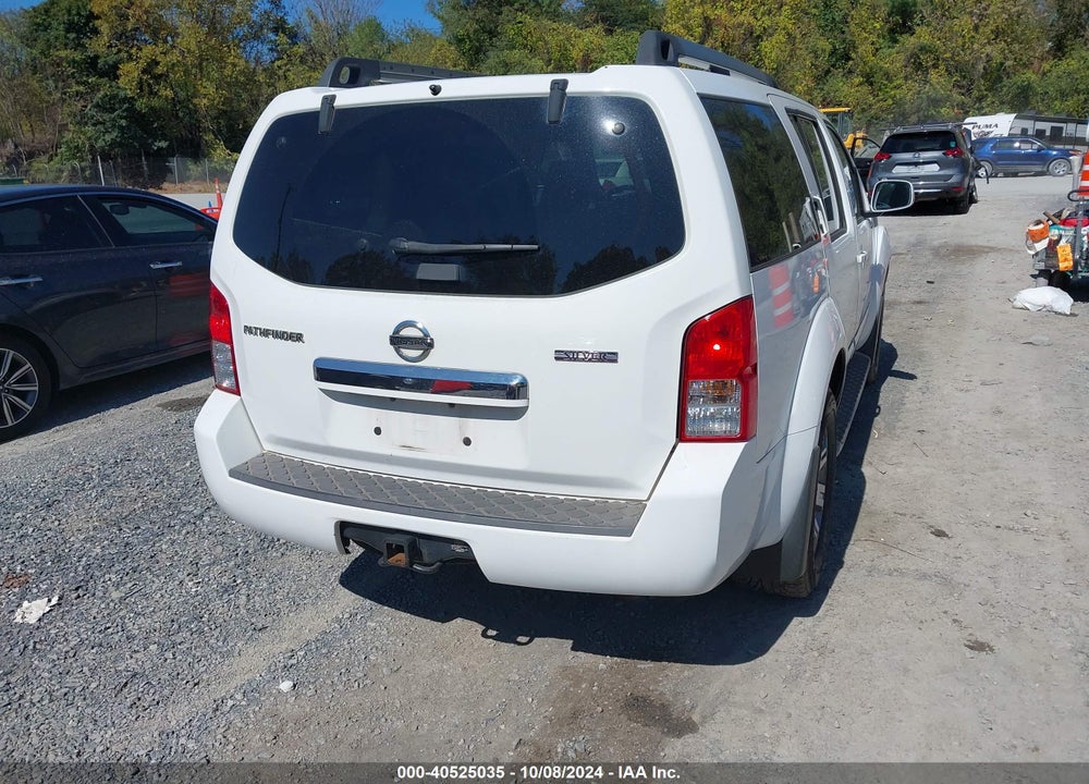 2012 NISSAN PATHFINDER SILVER VIN: 5N1AR1NB3CC637909