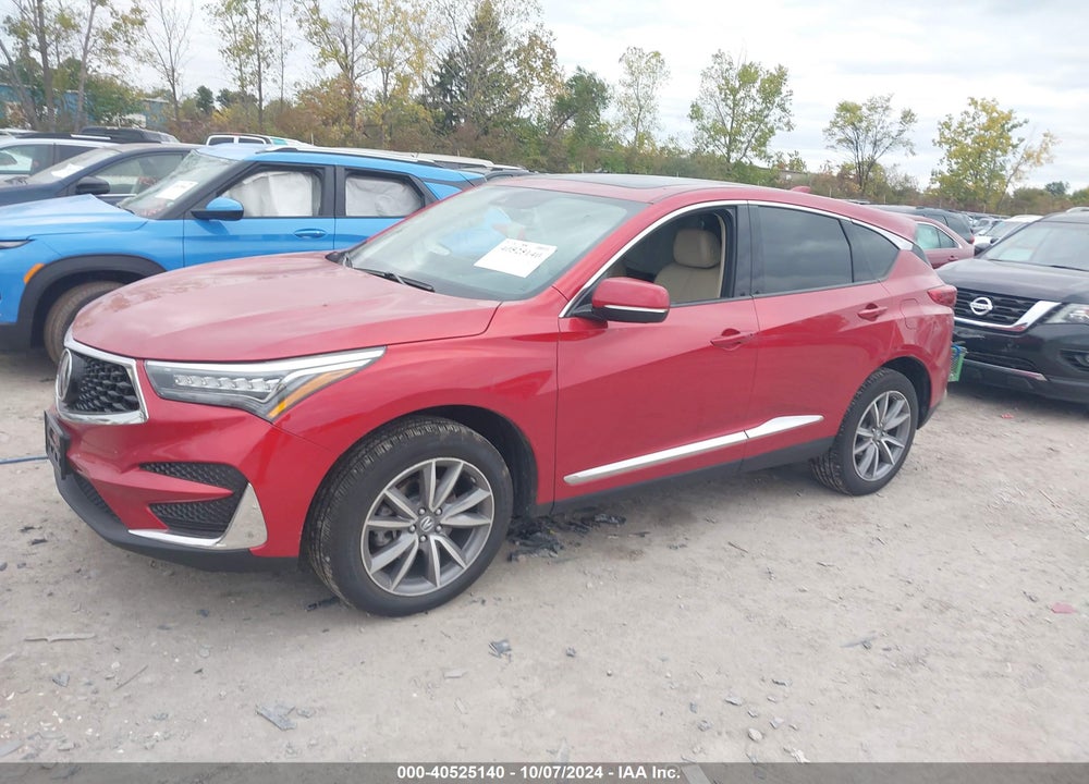 2019 ACURA RDX TECHNOLOGY PACKAGE VIN: 5J8TC2H54KL037152