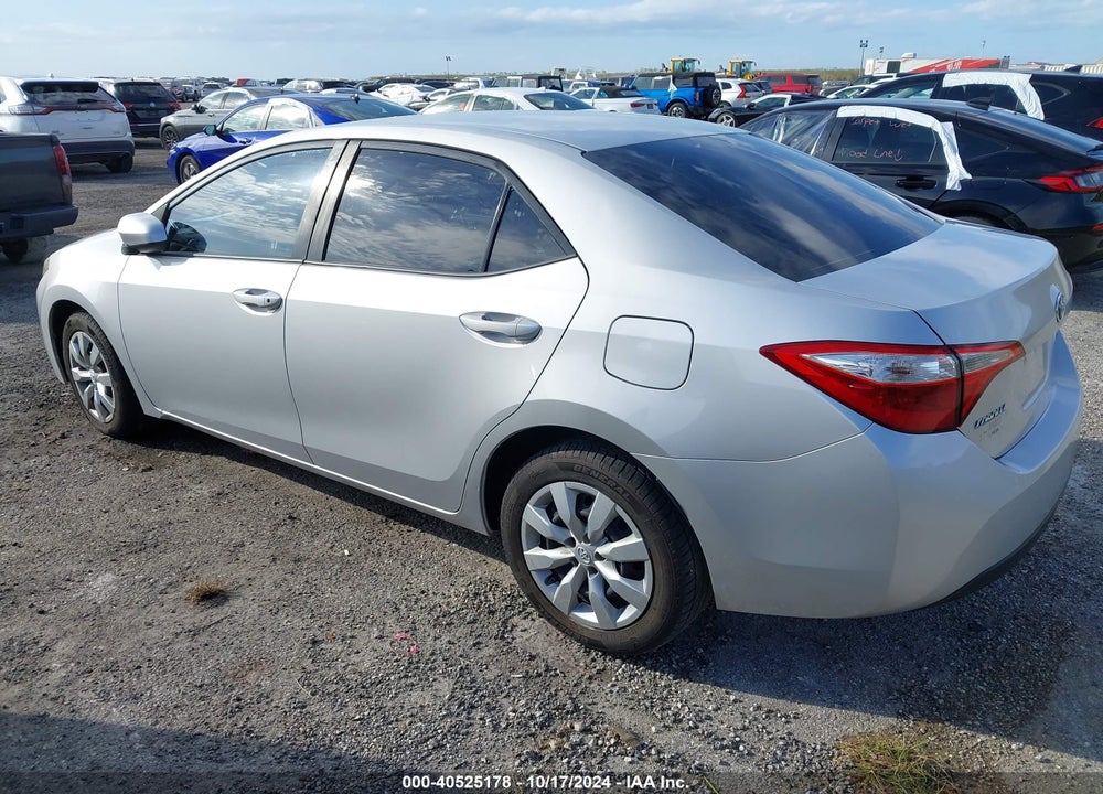 2015 TOYOTA COROLLA LE VIN: 2T1BURHE7FC401710