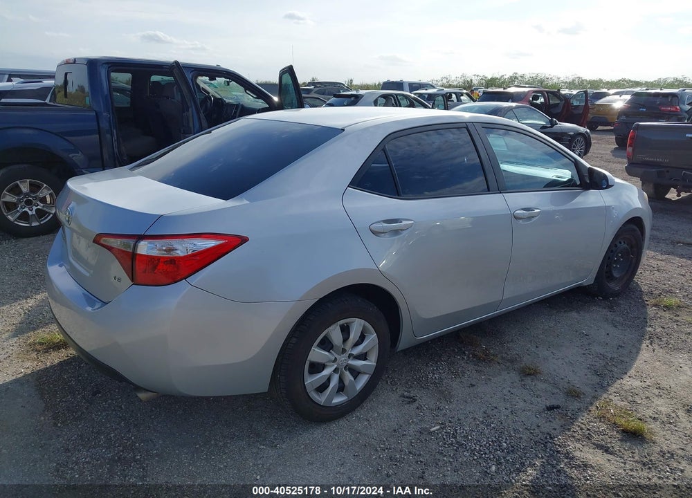 2015 TOYOTA COROLLA LE VIN: 2T1BURHE7FC401710