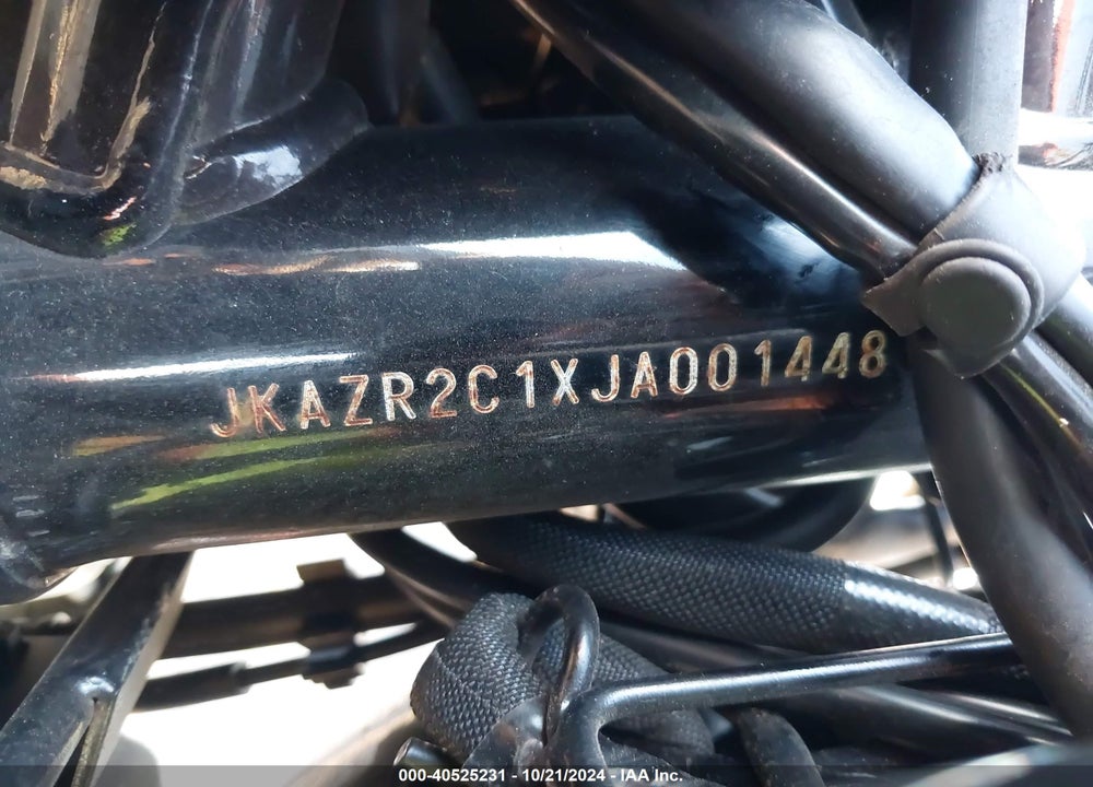 2018 KAWASAKI ZR900 R VIN: JKAZR2C1XJA001448