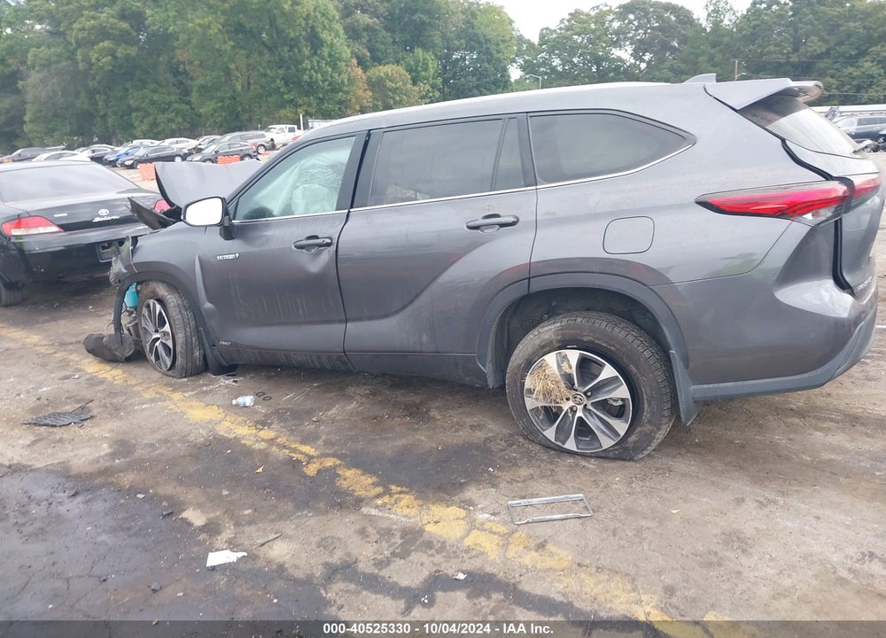 2021 TOYOTA HIGHLANDER HYBRID XLE VIN: 5TDHBRCH5MS532818