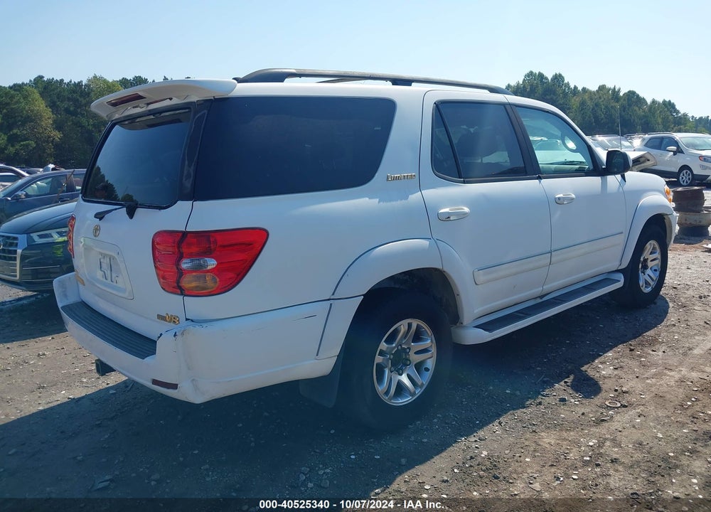 2004 TOYOTA SEQUOIA LIMITED V8 VIN: 5TDZT38A14S234115