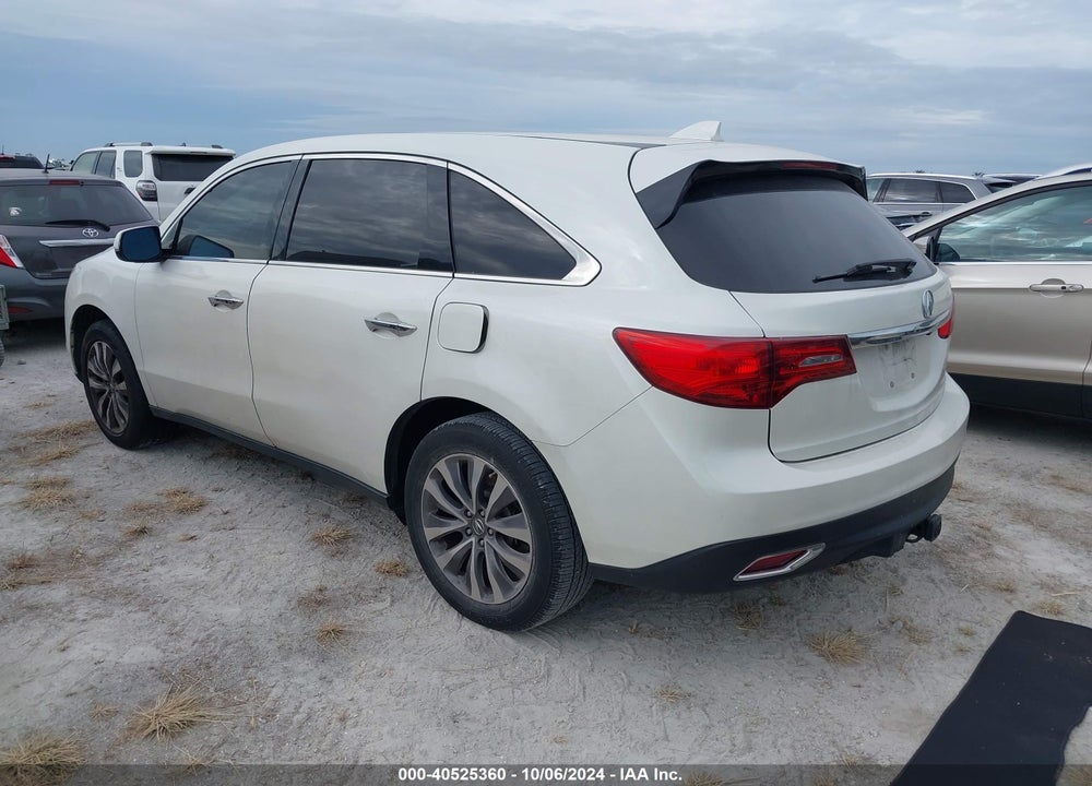 2015 ACURA MDX TECHNOLOGY PACKAGE VIN: 5FRYD3H47FB009755