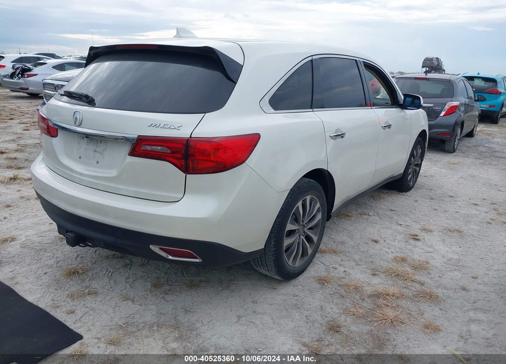 2015 ACURA MDX TECHNOLOGY PACKAGE VIN: 5FRYD3H47FB009755