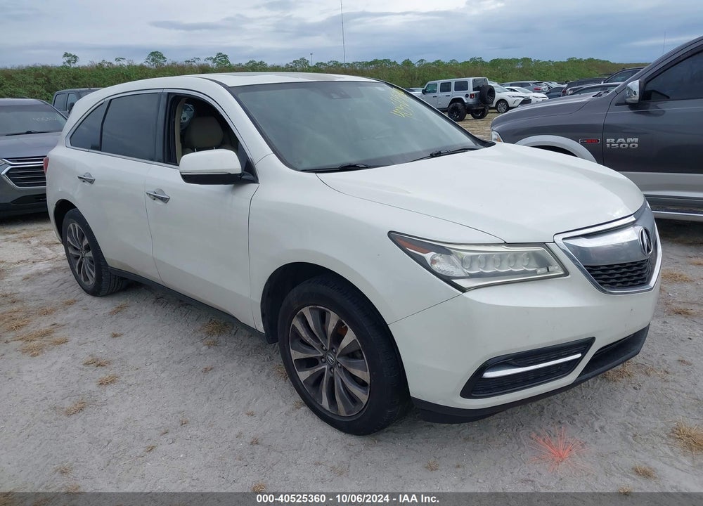 2015 ACURA MDX TECHNOLOGY PACKAGE VIN: 5FRYD3H47FB009755