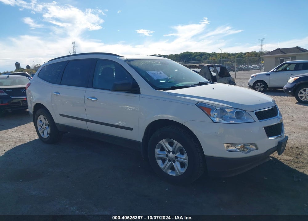 2012 CHEVROLET TRAVERSE LS VIN: 1GNKRFED2CJ282466