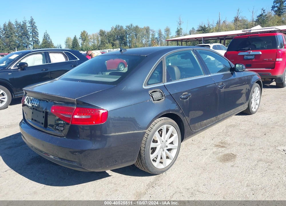 2013 AUDI A4 2.0T PREMIUM VIN: WAUEFAFL5DN047851