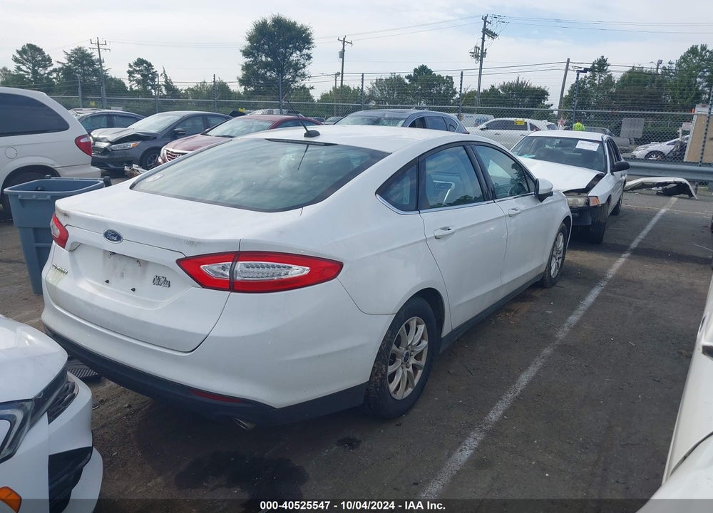 2016 FORD FUSION S VIN: 3FA6P0G76GR285862
