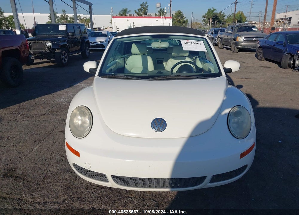 2007 VOLKSWAGEN NEW BEETLE TRIPLE WHITE VIN: 3VWFF31YX7M410498