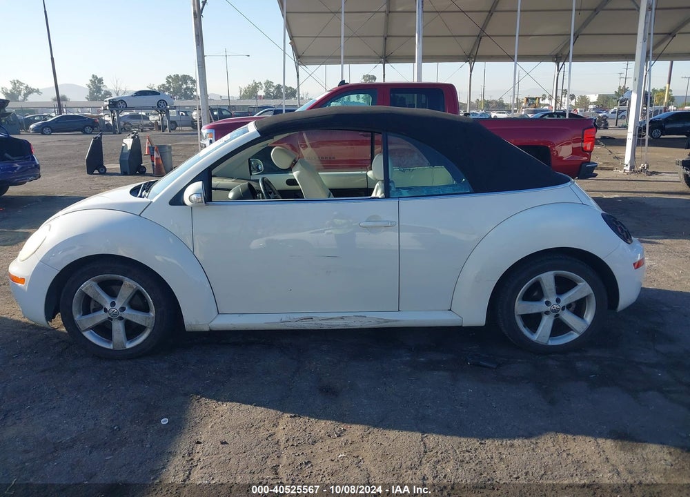 2007 VOLKSWAGEN NEW BEETLE TRIPLE WHITE VIN: 3VWFF31YX7M410498