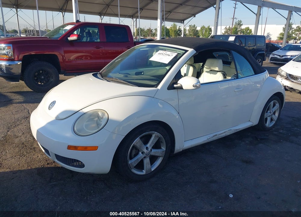 2007 VOLKSWAGEN NEW BEETLE TRIPLE WHITE VIN: 3VWFF31YX7M410498