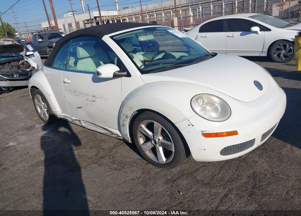 2007 VOLKSWAGEN NEW BEETLE TRIPLE WHITE VIN: 3VWFF31YX7M410498