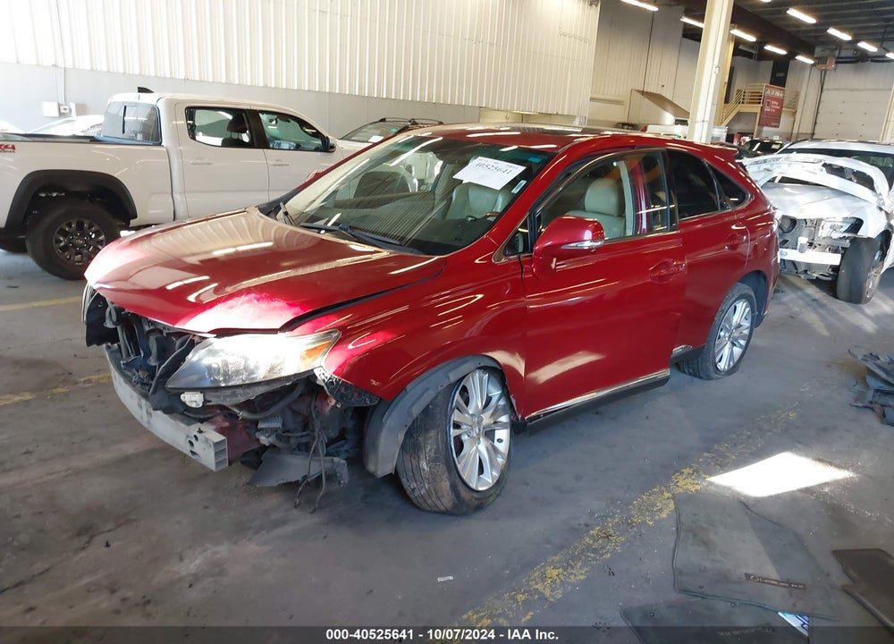 2010 LEXUS RX 450H VIN: JTJZB1BA2A2004339