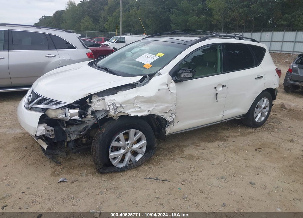 2012 NISSAN MURANO SL VIN: JN8AZ1MU1CW104029
