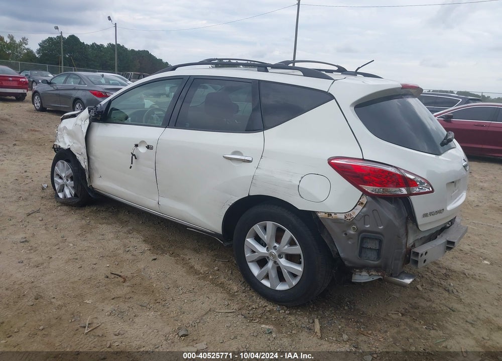 2012 NISSAN MURANO SL VIN: JN8AZ1MU1CW104029