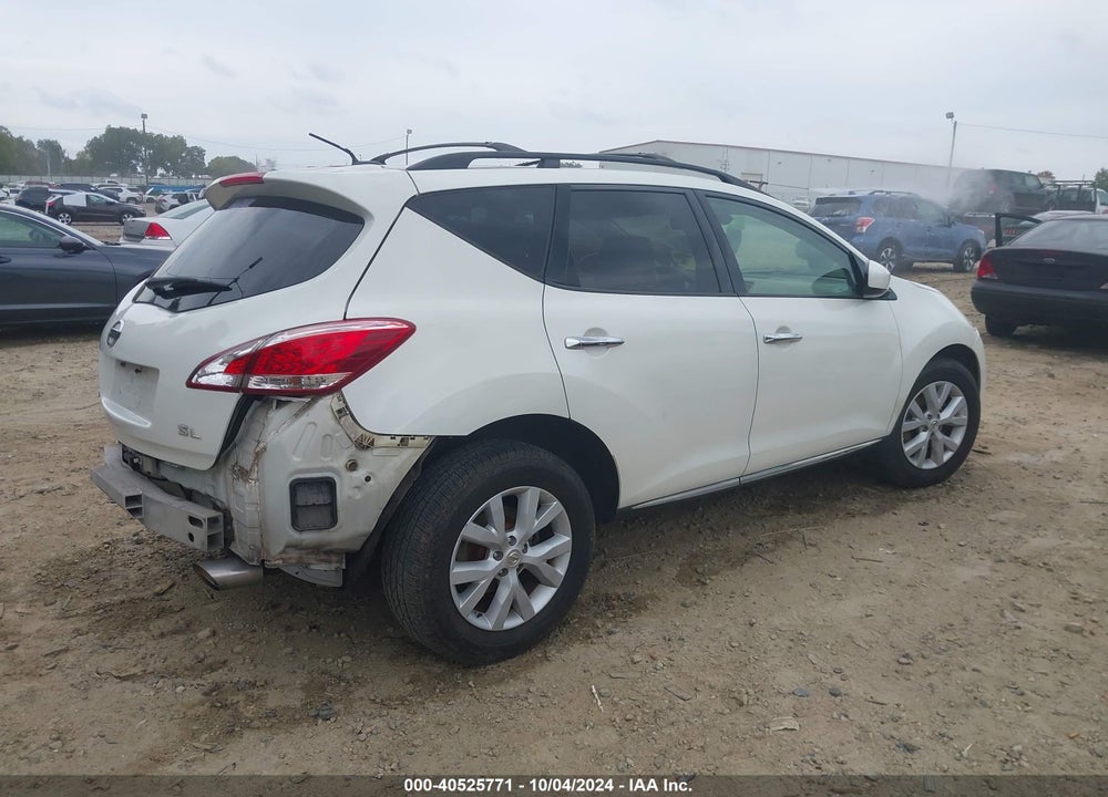2012 NISSAN MURANO SL VIN: JN8AZ1MU1CW104029