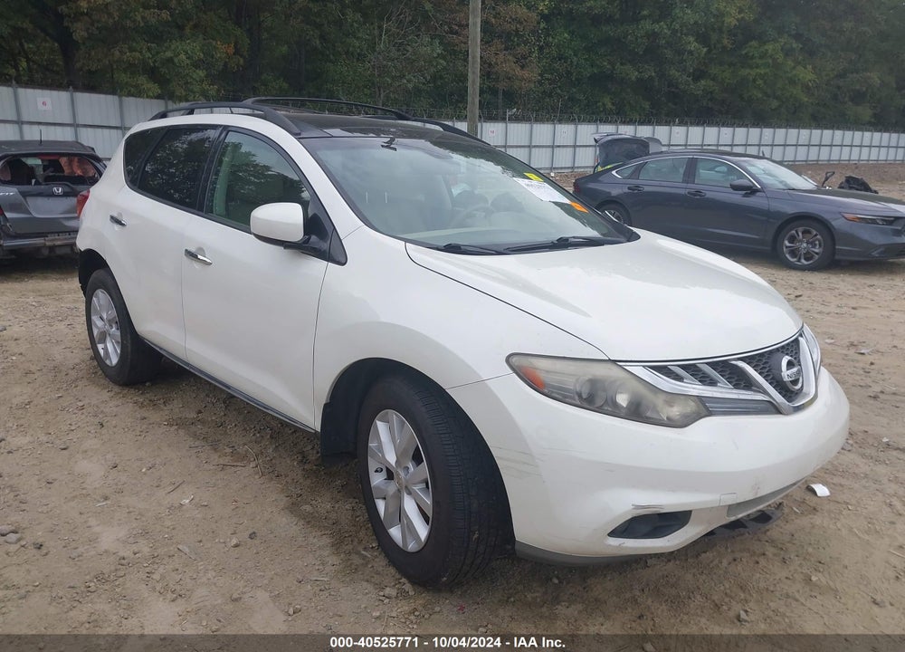 2012 NISSAN MURANO SL VIN: JN8AZ1MU1CW104029