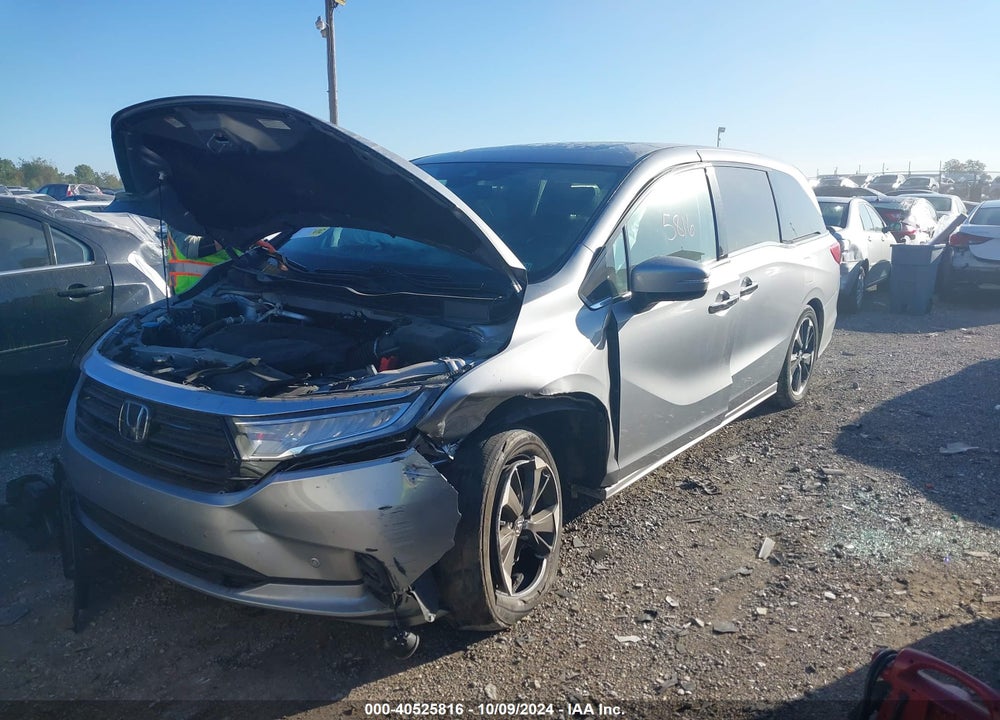 2022 HONDA ODYSSEY ELITE VIN: 5FNRL6H92NB039217