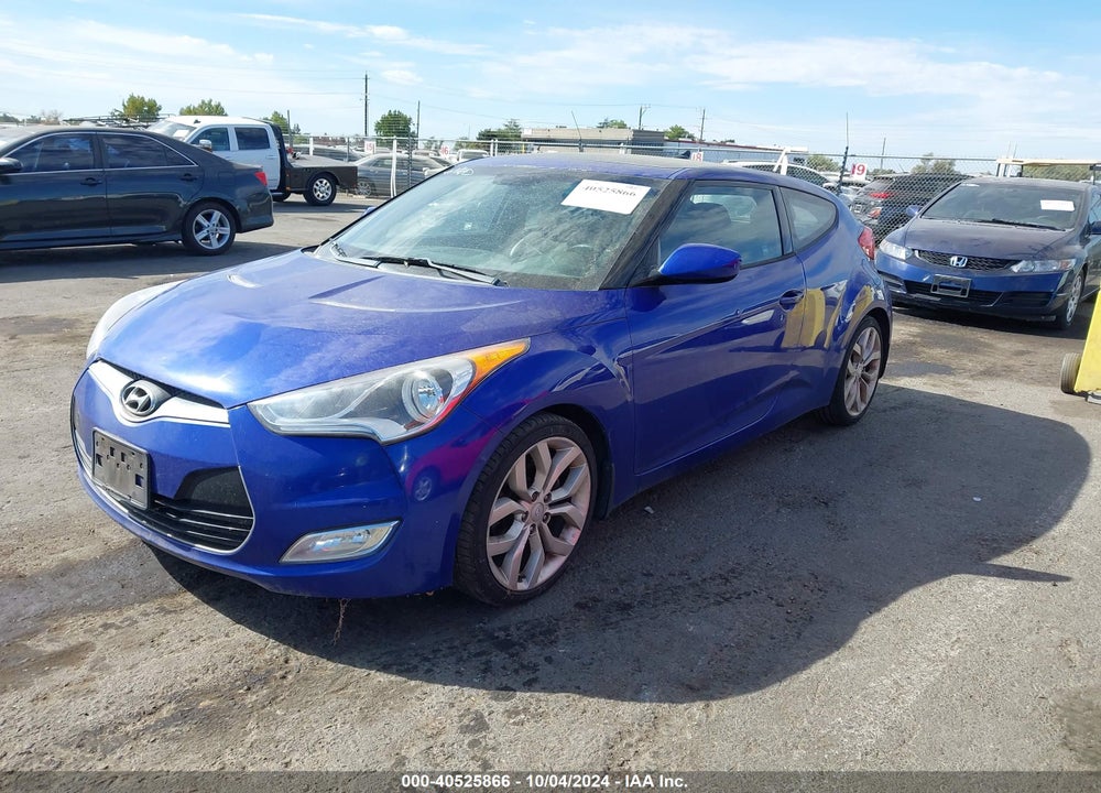 2012 HYUNDAI VELOSTER BASE W/BLACK VIN: KMHTC6AD9CU076687