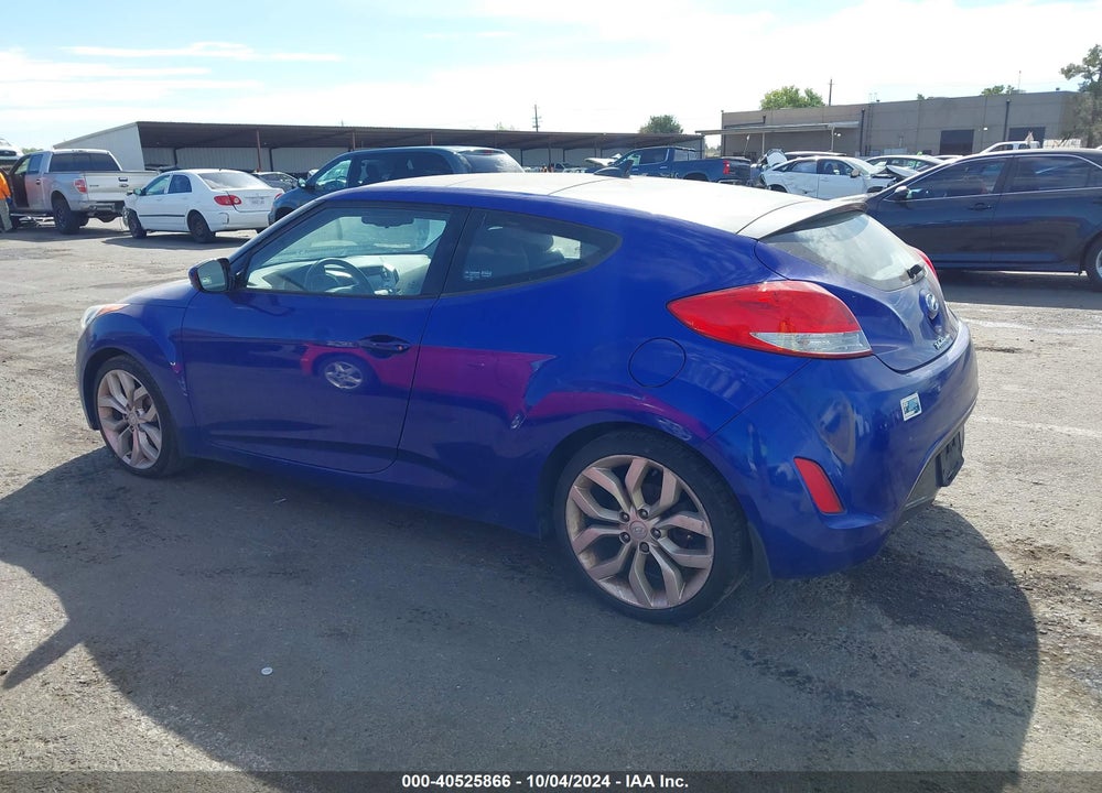 2012 HYUNDAI VELOSTER BASE W/BLACK VIN: KMHTC6AD9CU076687