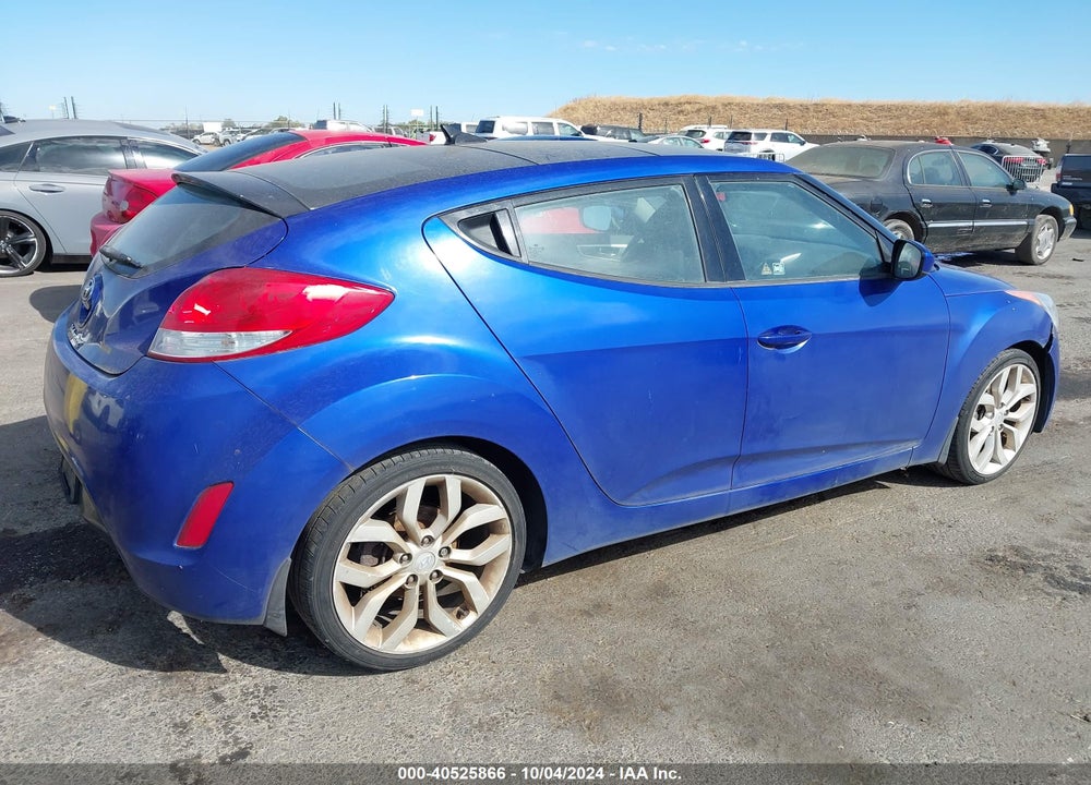 2012 HYUNDAI VELOSTER BASE W/BLACK VIN: KMHTC6AD9CU076687