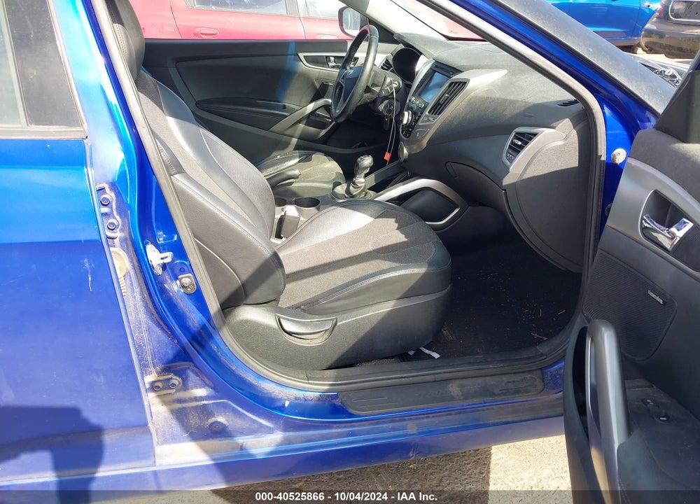 2012 HYUNDAI VELOSTER BASE W/BLACK VIN: KMHTC6AD9CU076687