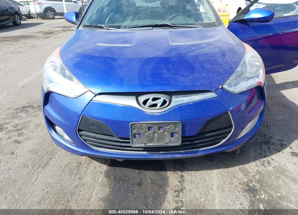 2012 HYUNDAI VELOSTER BASE W/BLACK VIN: KMHTC6AD9CU076687