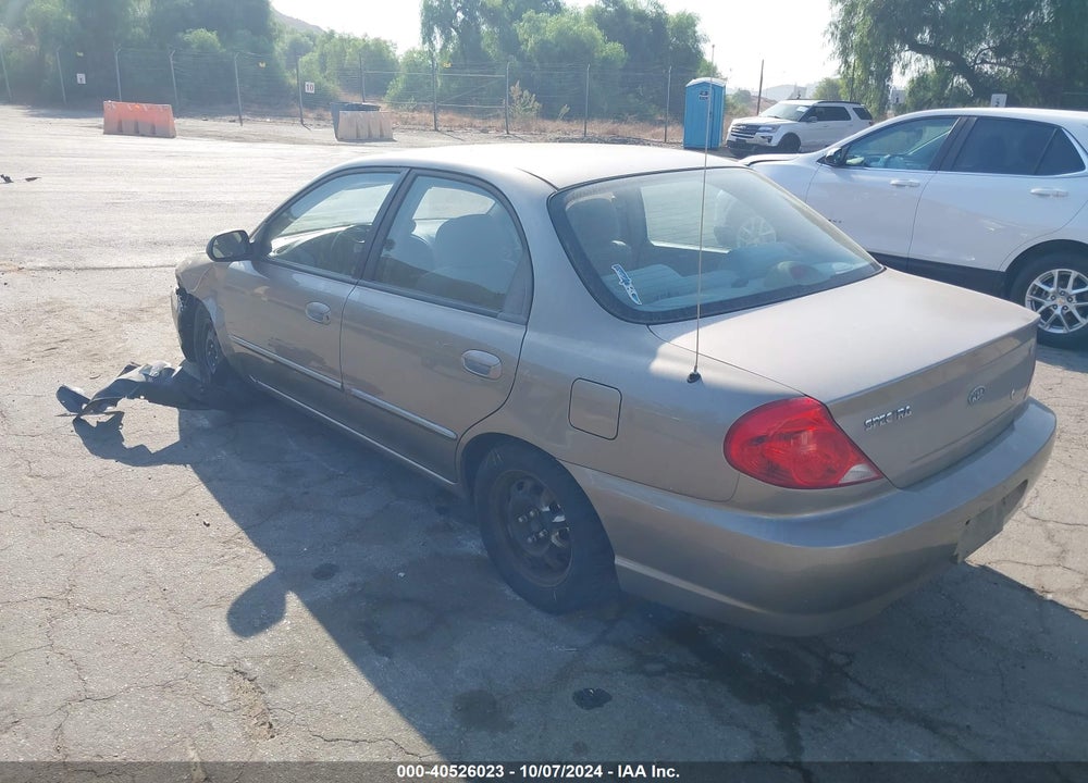 2002 KIA SPECTRA LS VIN: KNAFB121125174677