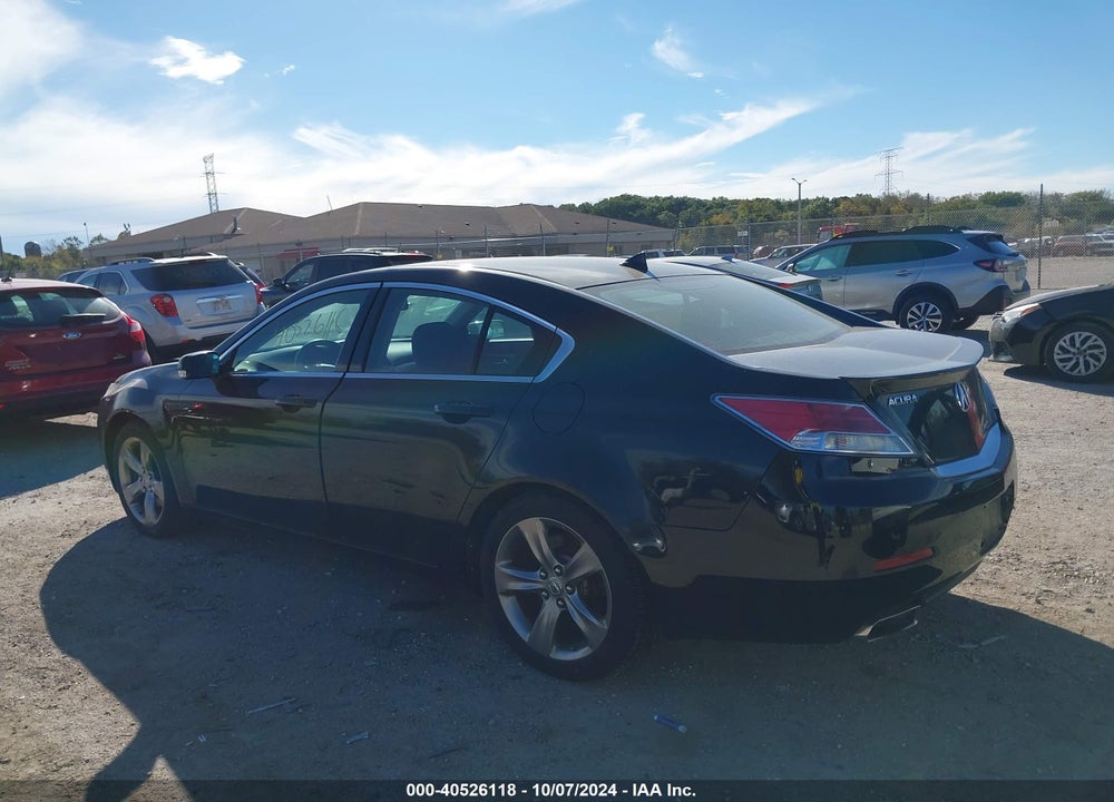 2012 ACURA TL 3.7 VIN: 19UUA9F58CA009020