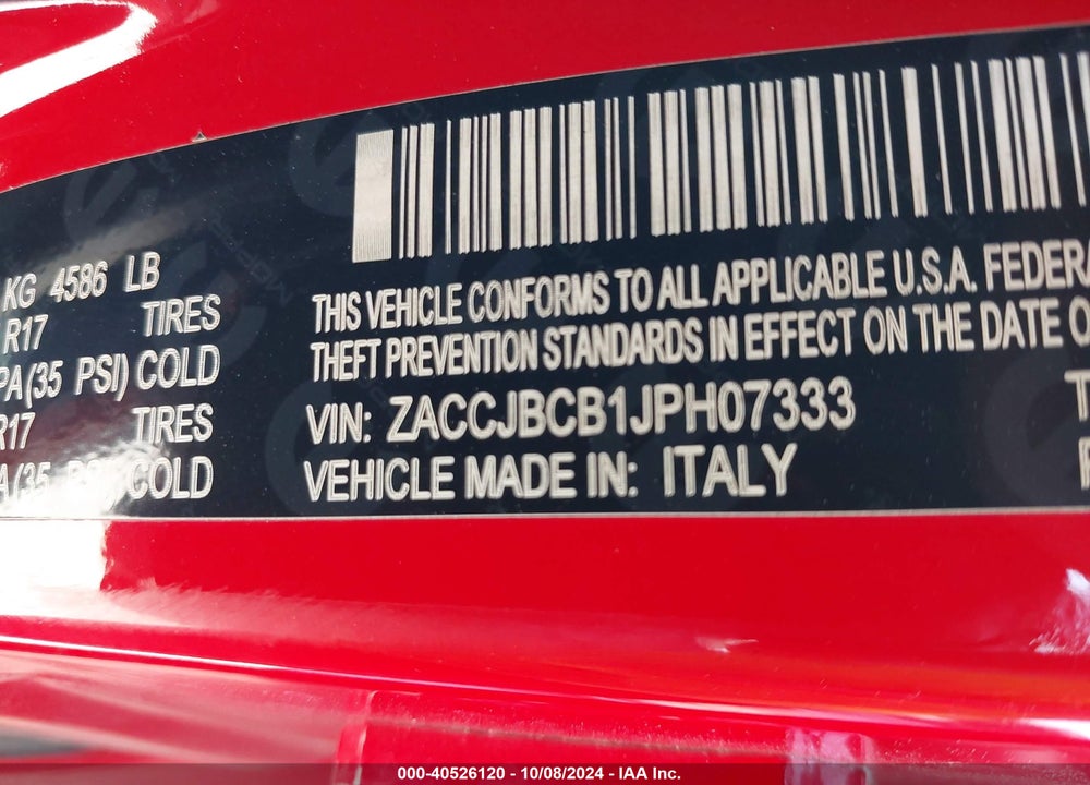 2018 JEEP RENEGADE TRAILHAWK 4X4 VIN: ZACCJBCB1JPH07333