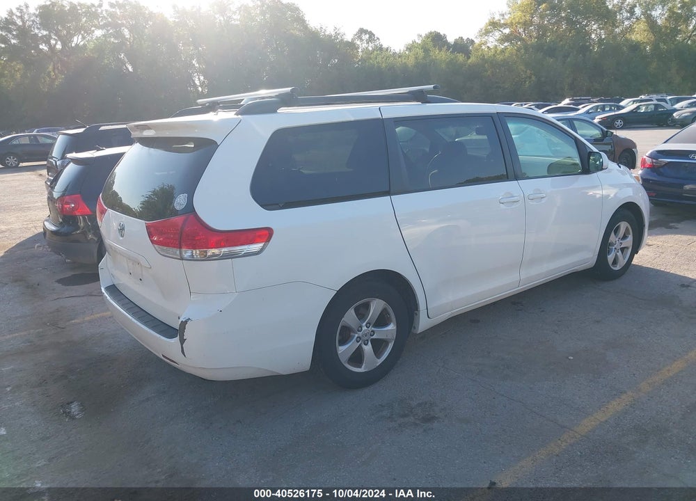 2011 TOYOTA SIENNA LE V6 VIN: 5TDKK3DC9BS073831