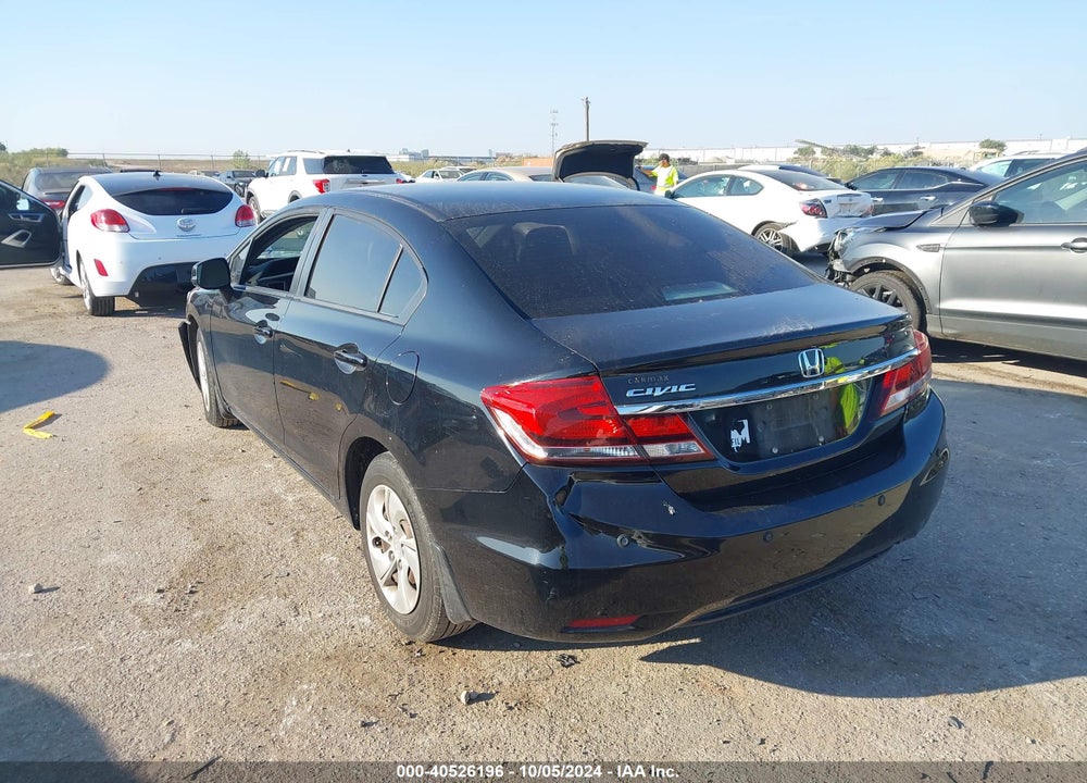 2013 HONDA CIVIC LX VIN: 19XFB2F57DE055495
