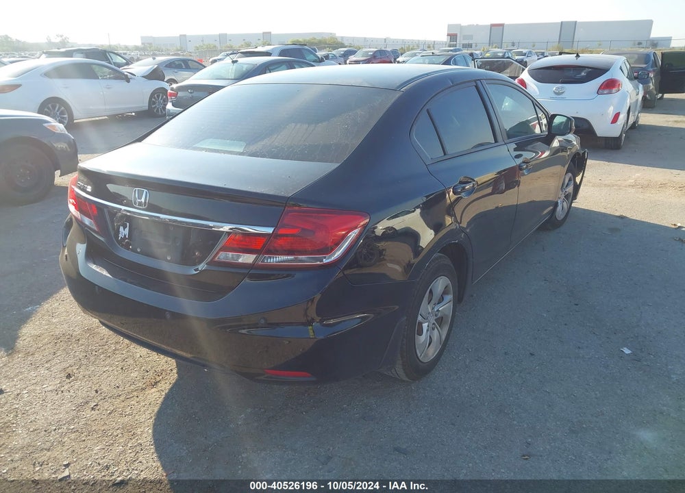 2013 HONDA CIVIC LX VIN: 19XFB2F57DE055495