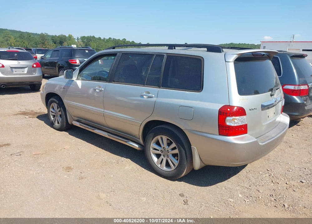 2006 TOYOTA HIGHLANDER HYBRID LIMITED V6 VIN: JTEDW21A760005459