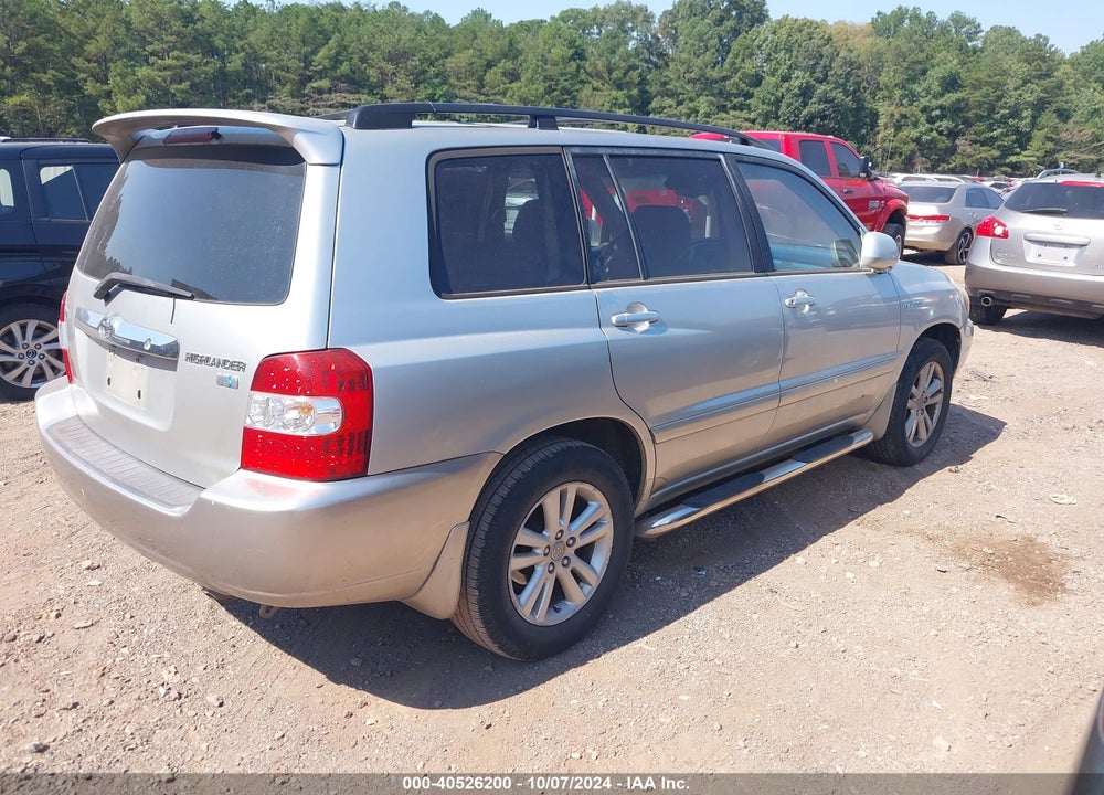 2006 TOYOTA HIGHLANDER HYBRID LIMITED V6 VIN: JTEDW21A760005459