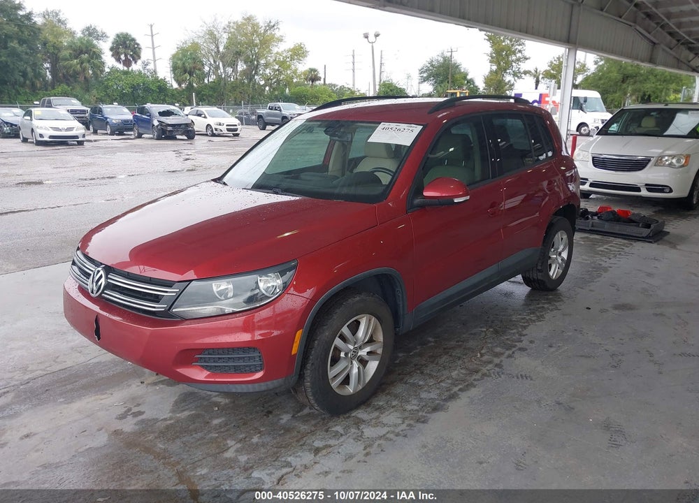 2016 VOLKSWAGEN TIGUAN S VIN: WVGAV7AX5GW056948