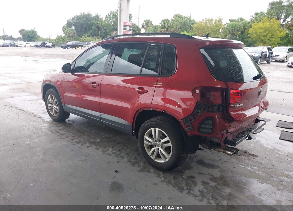 2016 VOLKSWAGEN TIGUAN S VIN: WVGAV7AX5GW056948