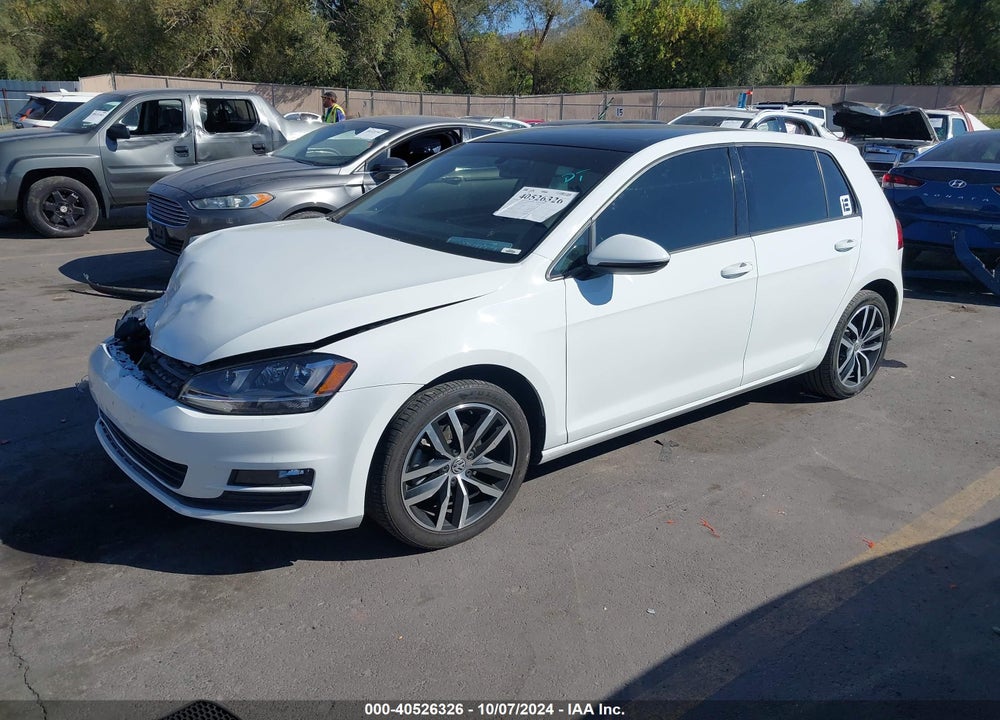 2015 VOLKSWAGEN GOLF TSI SE 4-DOOR VIN: 3VW217AU3FM043038