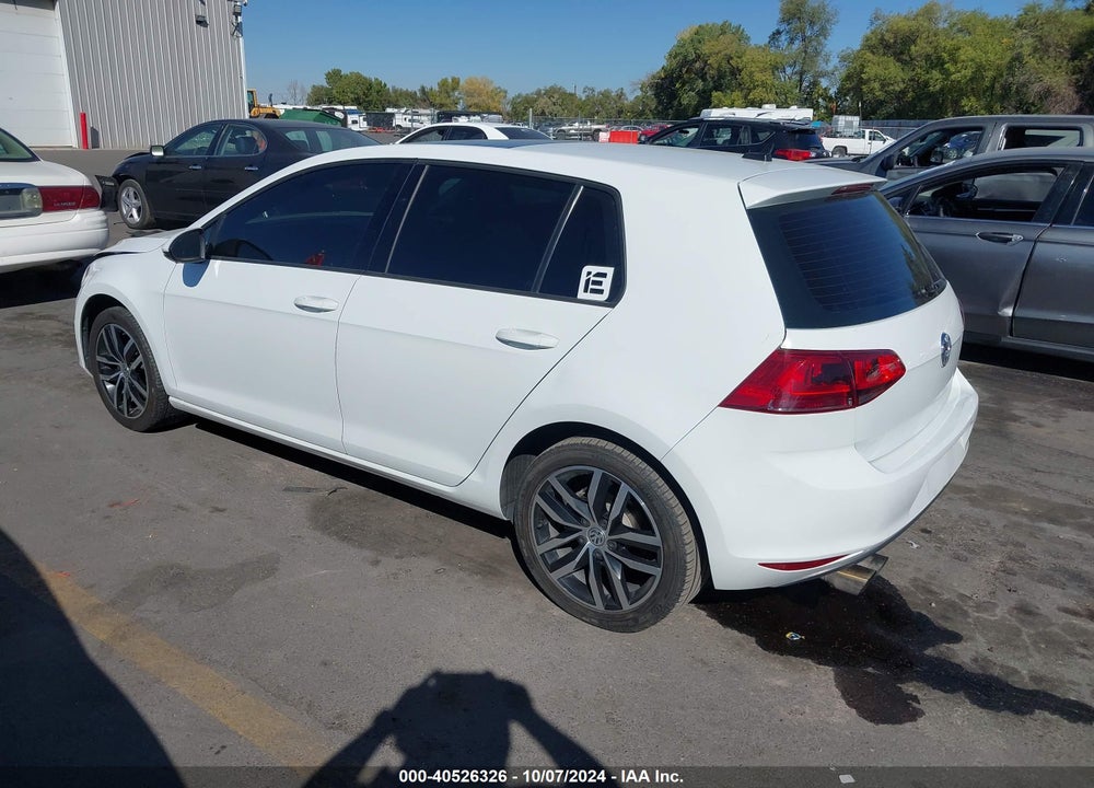 2015 VOLKSWAGEN GOLF TSI SE 4-DOOR VIN: 3VW217AU3FM043038